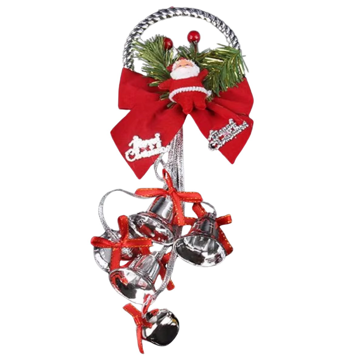 Sino com Luzes LED Quentes para Porta de Natal e Sino LED Natal para Shopping