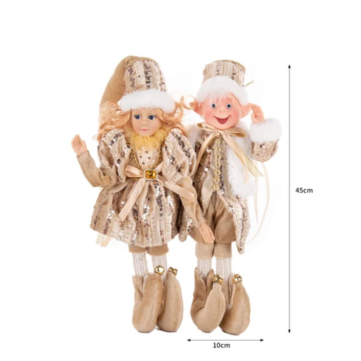 Bonecos de Elfo de Natal, 45cm Macios e Adoráveis enfeites Árvore de Natal Elfos Árvore Natal