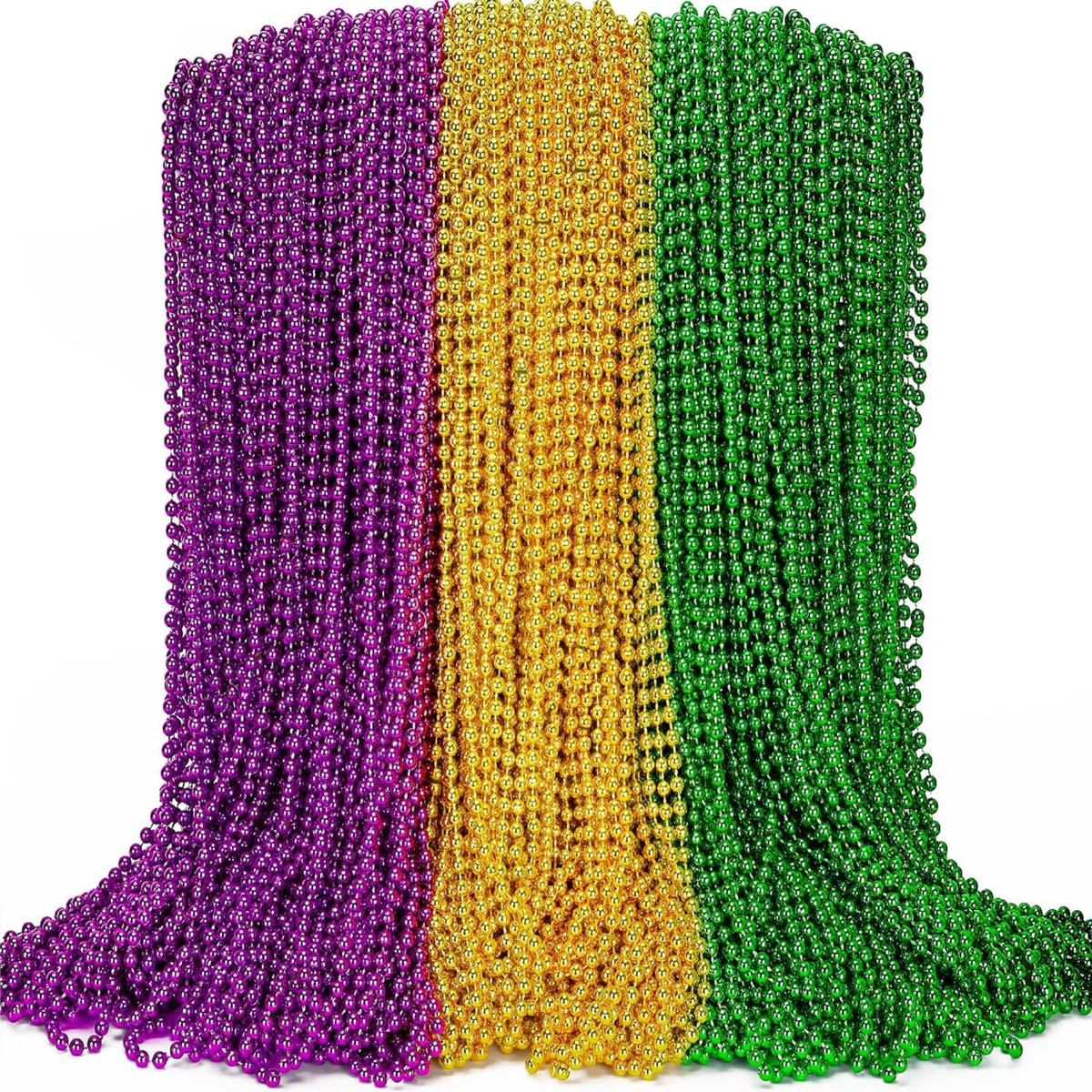 Colares de Miçangas Metálicas do Carnavalesco (Carnaval), usados festas, Desfiles e Fantasias nas Cores Roxo