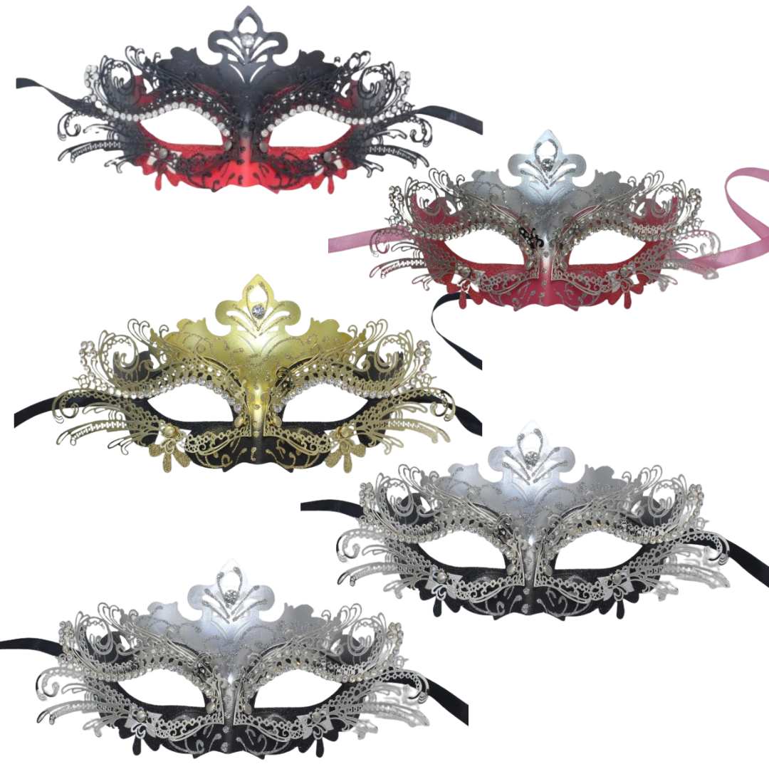 Máscara de baile de máscaras para mulheres, máscara de renda veneziana para festa
