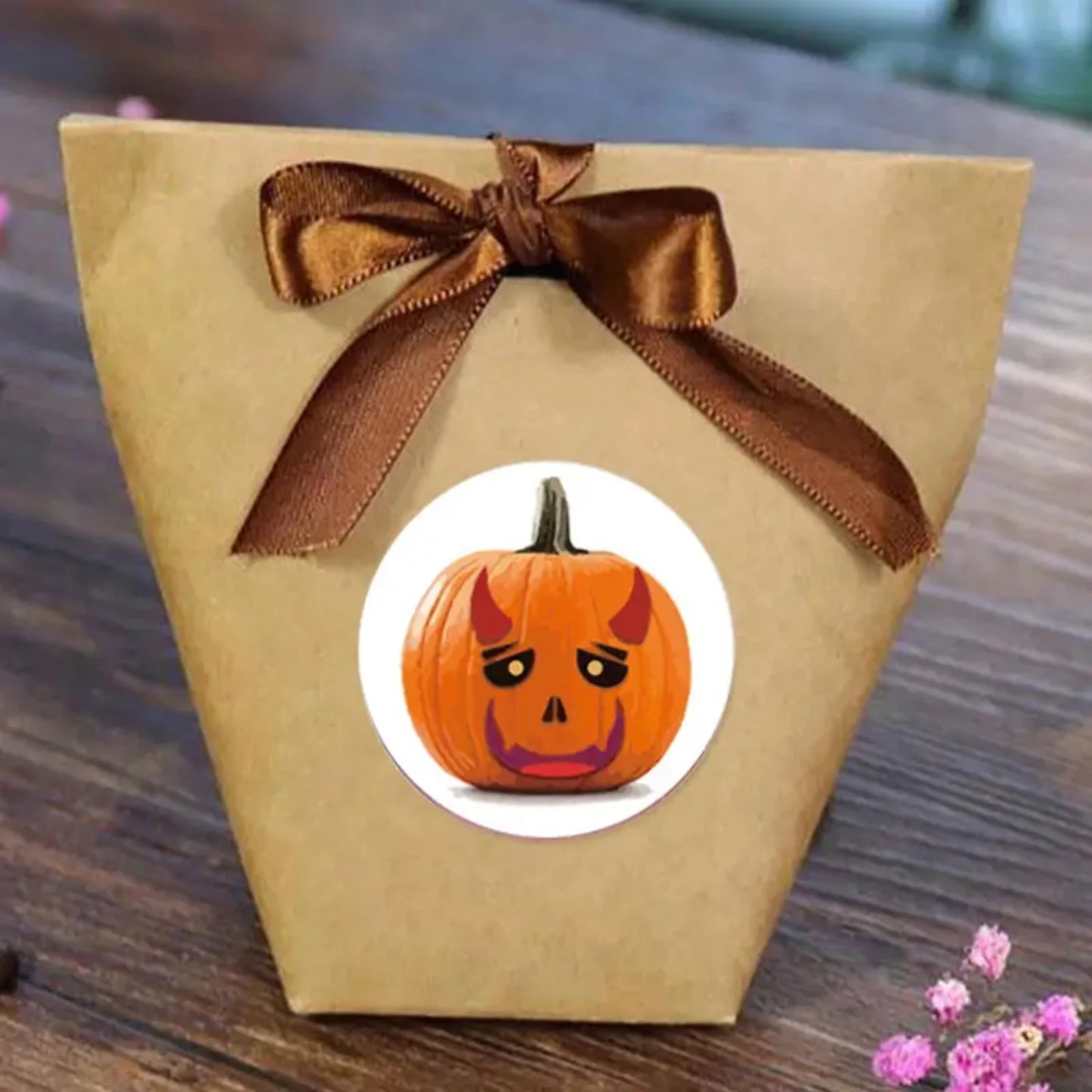 Adesivo de Halloween 500 Peças Autoadesivos Adesivos Doces Fantasma Abóbora