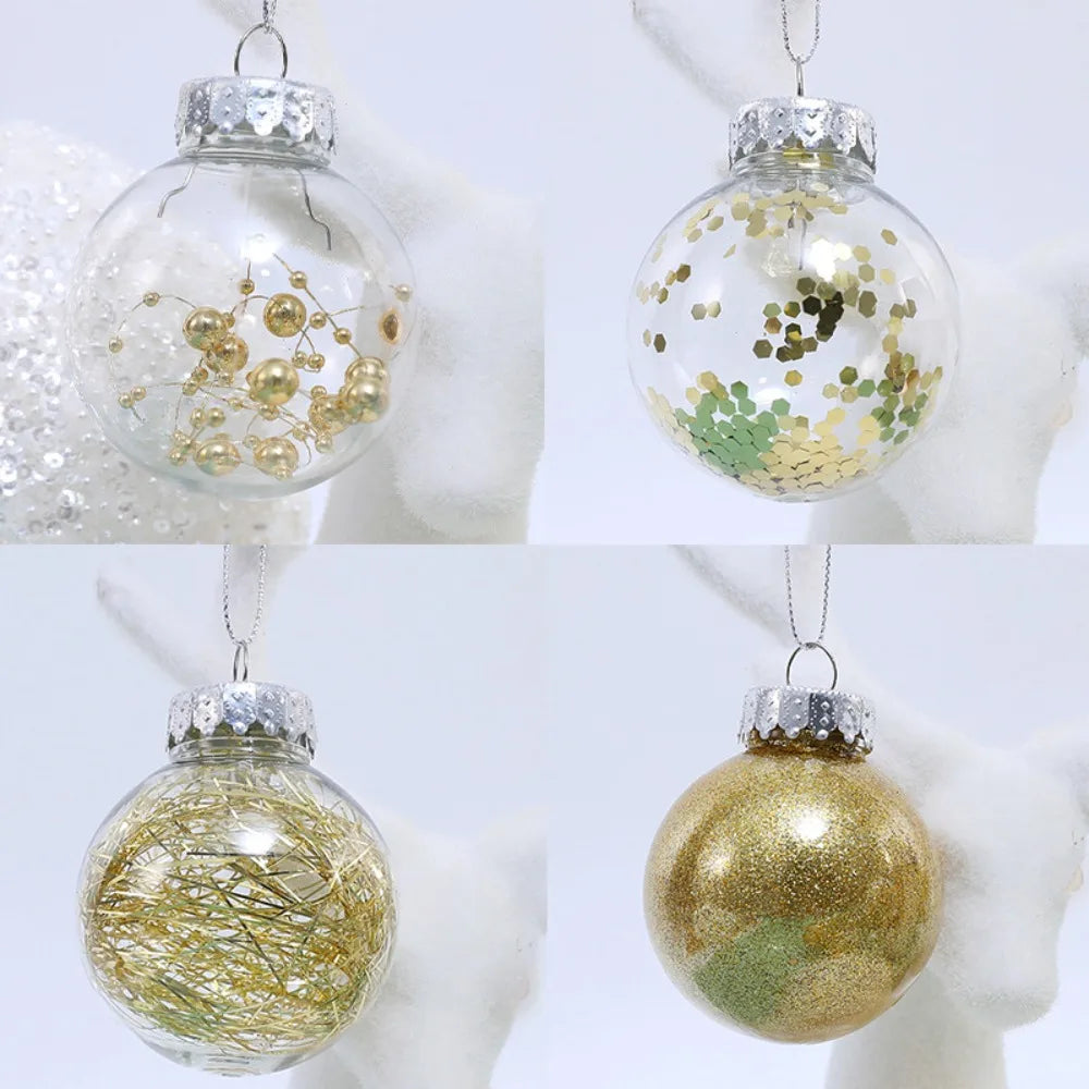 kits de Bolas Natal Inquebráveis (Geralmente com 24 Unidades de 4 cm), Feitas de Plástico Resistente