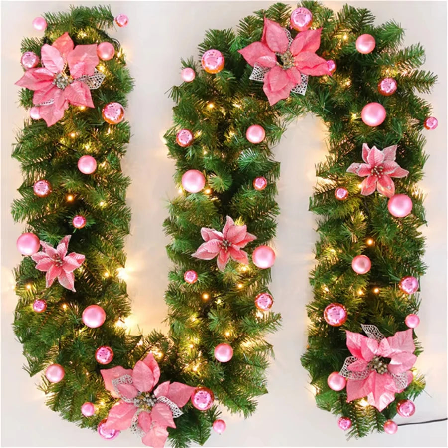 Guirlanda de Natal Decorativa, Guirlanda de Natal com Bengala, Enfeite para Árvore Natal