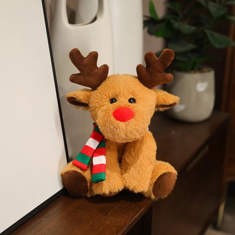 Urso de Pelúcia de Natal com Chapéu Presente de Natal para Pelúcia, Urso de Pelúcia