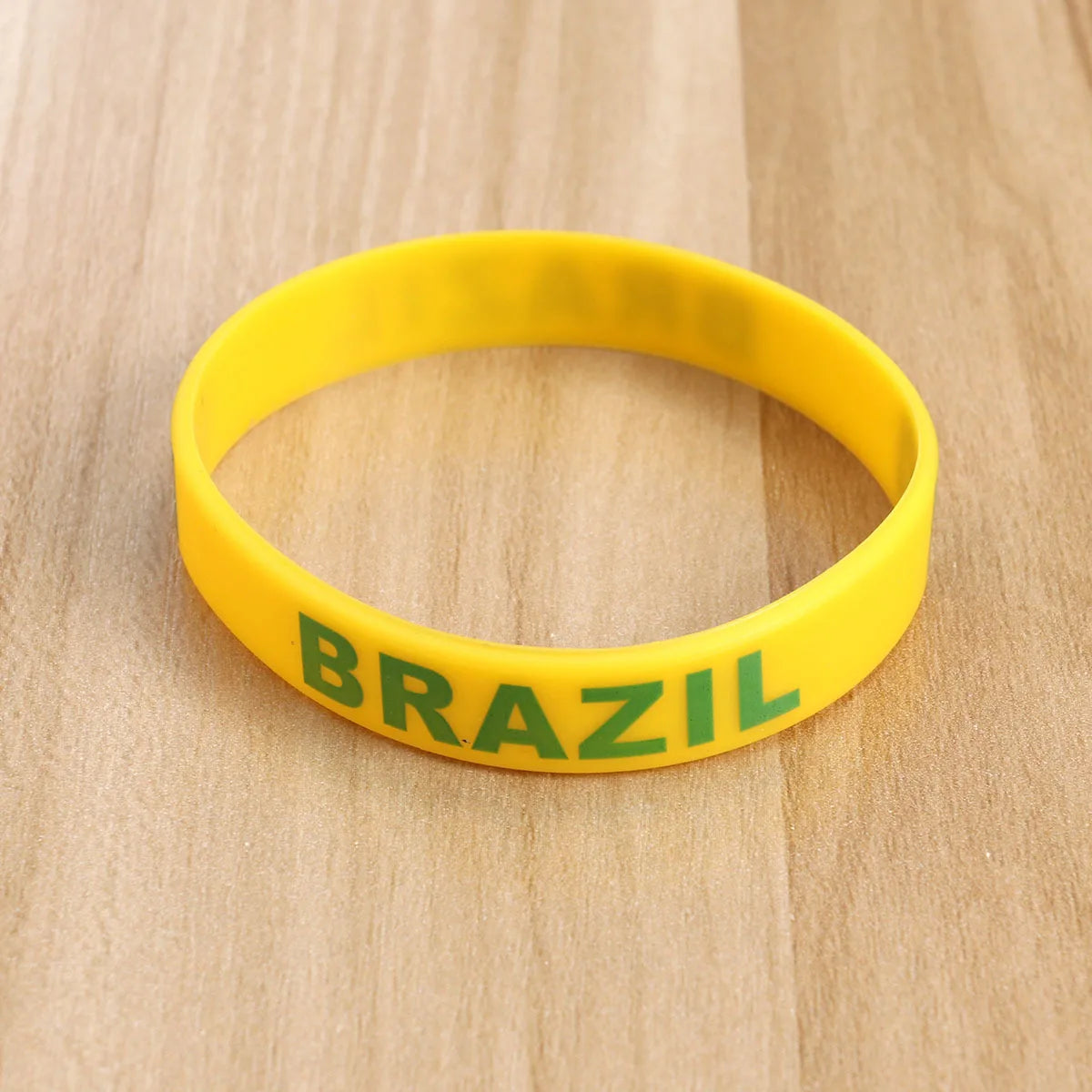 Pulseira de silicone com a do Brasil, 1 peças, nacional do Brasil, copa europeia, campo