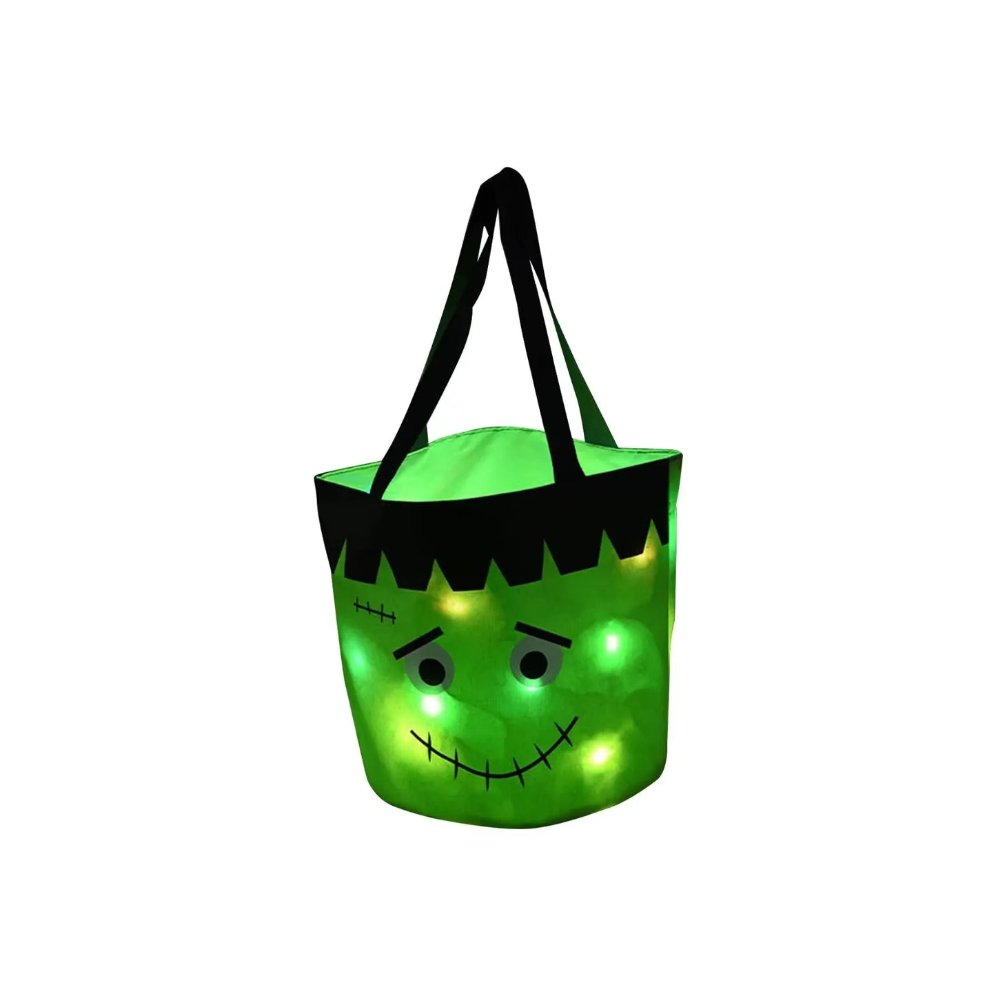 Cesta Dobrável Halloween 1 peças de luz de LED, sacos de doces ou travessuras Halloween