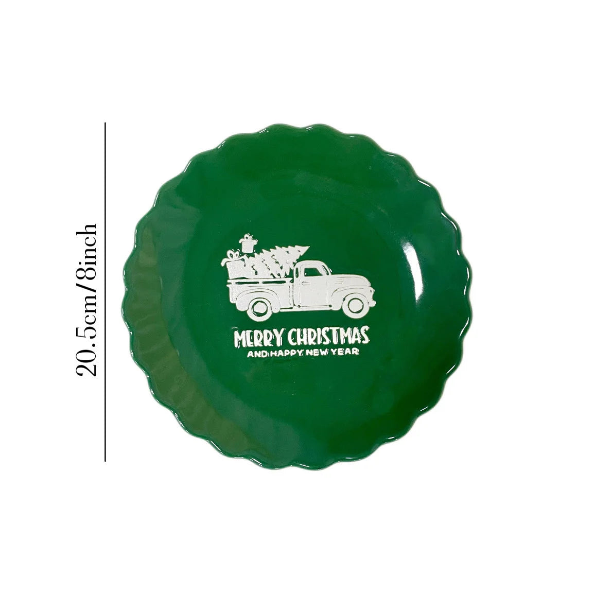 Bule de Chá em Formato de Árvore de Natal (820ml) e Bule de Porcelana Árvore de Natal Decorativo Cerâmica