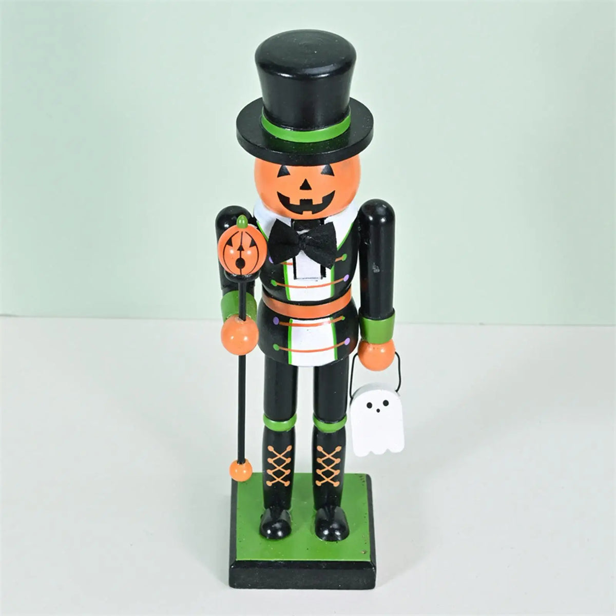 Quebra-Nozes de Halloween Estatueta na Abóbora Bruxa Quebra-Nozes Figurino