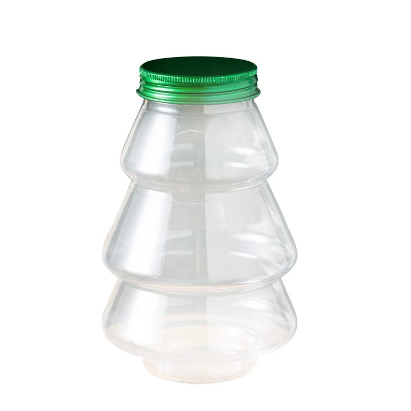 Pote ou Garrafa Plástica em Formato de Árvore de Natal 5cm/1,96 pol. * 14cm/5,51 pol. ( 100%)
