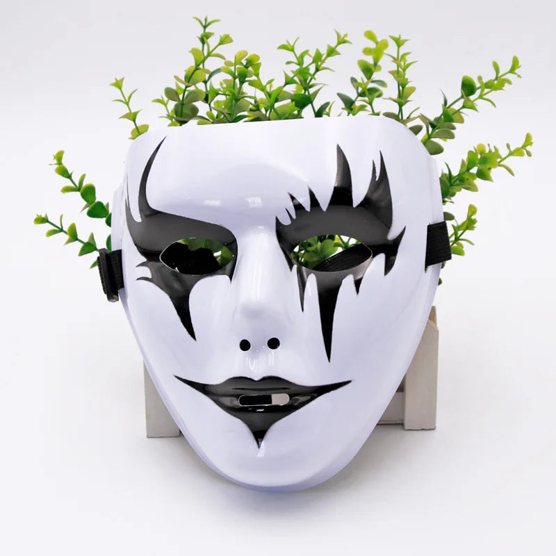 Máscaras de Dança de Rua (Passo Fantasma Dance / Hip Hop) Feitas de Plástico Leve, Usadas para Festas e Cosplay