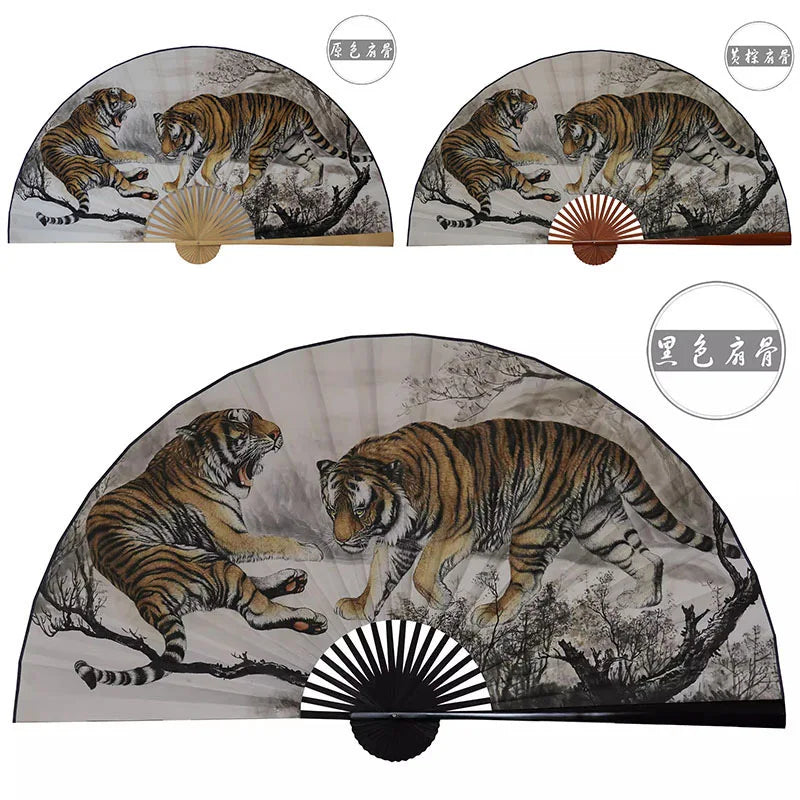 Grande Leque Pendurado, Decoração de Parede de Fundo, Leque Pendurado Artesanal