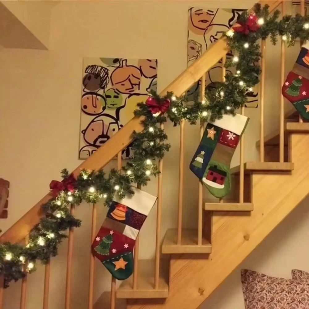 Guirlanda de Natal Decorativa, Guirlanda de Natal com Bengala, Enfeite para Árvore Natal