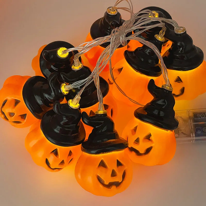 Luzes de abóbora, lanterna de abóbora, abóbora de Halloween, luz noturna LED e abóbora