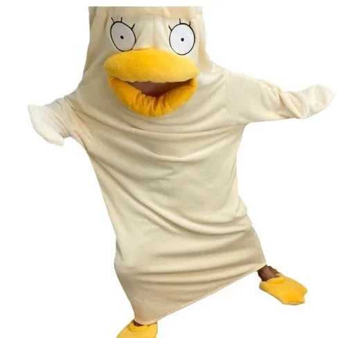 Fantasia Adulto Pintinho Pijama para Adulto - Traje Cosplay de Pelúcia Pato Flanela Traje
