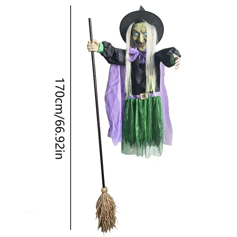Bruxinha Flutuante Halloween Decorações/Eventos Bruxa de Halloween Flutuante Animada