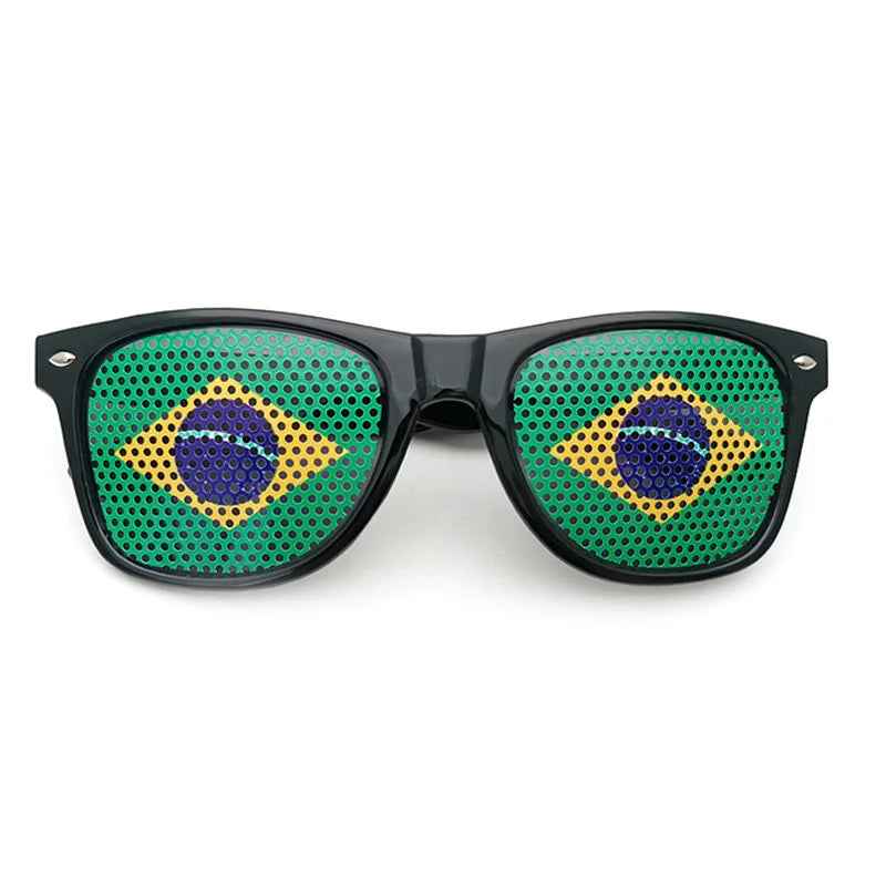 Copa do Mundo Kit 1 Óculos Verde e Amarelo Copa Do Mundo - Moda Solaris