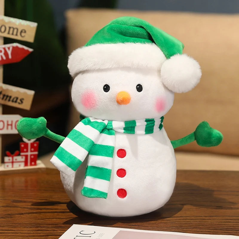 Boneco Natal Boneco De Neve Enfeite Tecido 25cm e Boneco Neve para Árvore de Natal