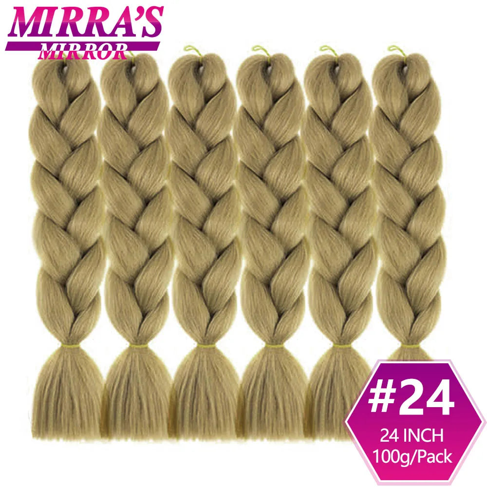 Extensões de cabelo sintético trançado para tranças africanas 6 fios jumbo trançado