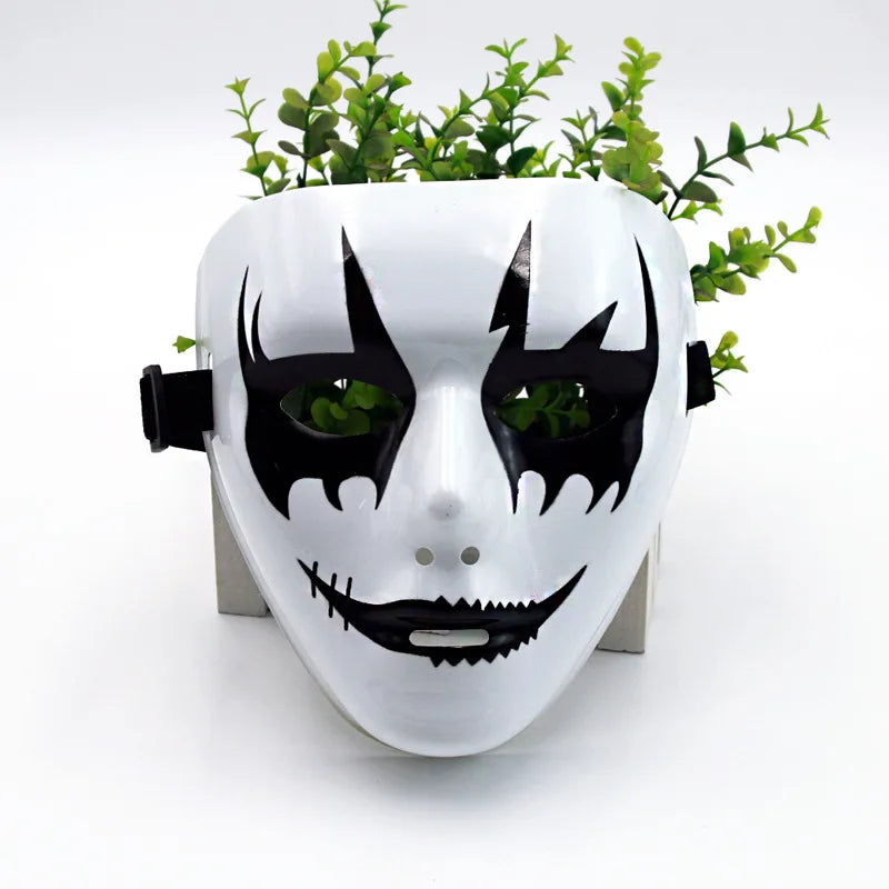 Máscaras de Dança de Rua (Passo Fantasma Dance / Hip Hop) Feitas de Plástico Leve, Usadas para Festas e Cosplay