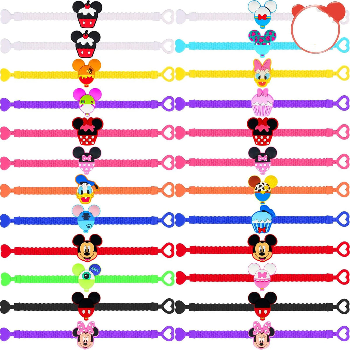Kit Decoração Sacolas Presente Festa de Aniversário Infantil Mickey Baby e Minnie Baby