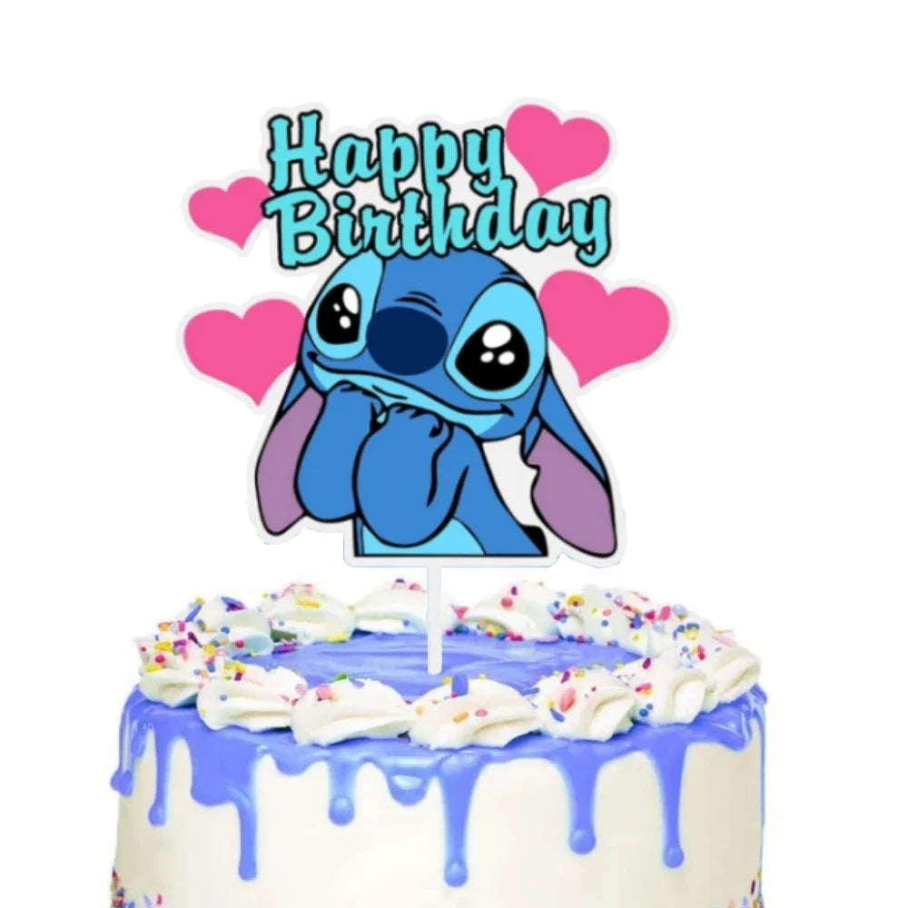 Topo bolo Lilo Stitch, 2 peças Stitch Topo, Decoração de bolos Stitch Crianças e Festa
