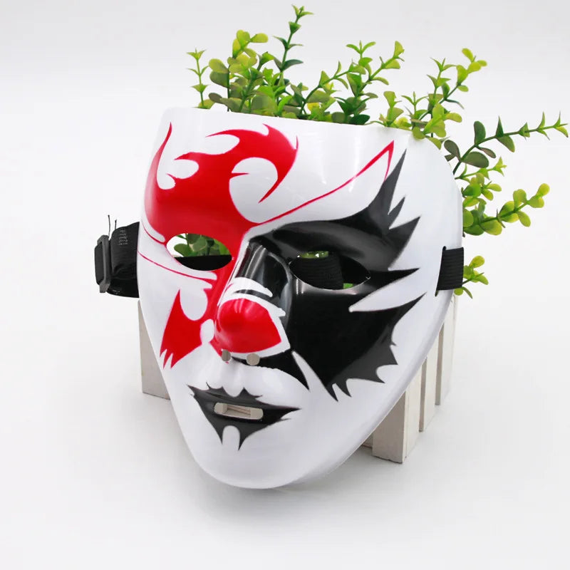 Máscaras de Dança de Rua (Passo Fantasma Dance / Hip Hop) Feitas de Plástico Leve, Usadas para Festas e Cosplay