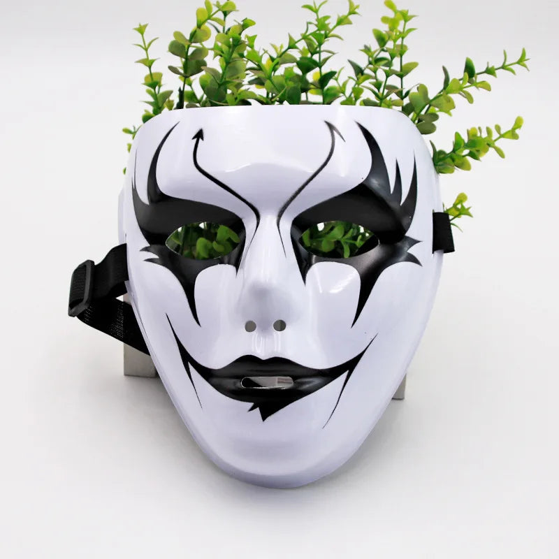 Máscaras de Dança de Rua (Passo Fantasma Dance / Hip Hop) Feitas de Plástico Leve, Usadas para Festas e Cosplay