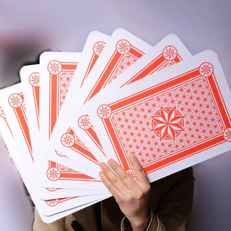 Cartas gigantes baralhos, cartas de pôquer grandes, cartas grandes para crianças e adultos