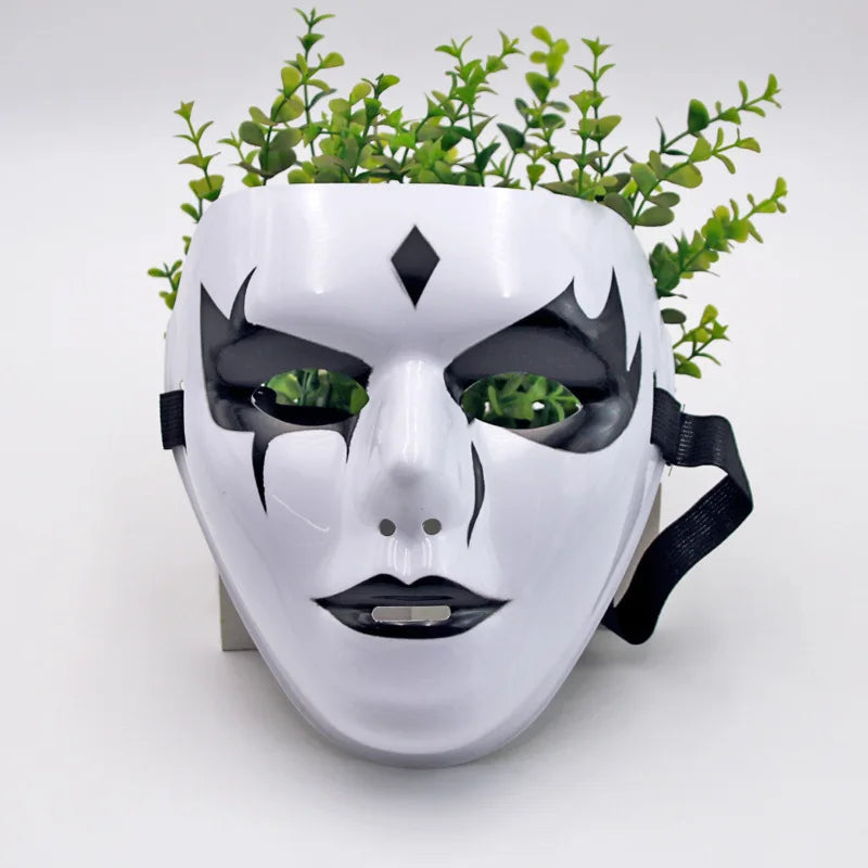 Máscaras de Dança de Rua (Passo Fantasma Dance / Hip Hop) Feitas de Plástico Leve, Usadas para Festas e Cosplay