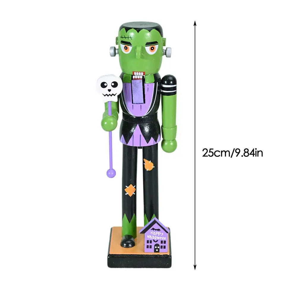 Quebra-Nozes de Halloween Estatueta na Abóbora Bruxa Quebra-Nozes Figurino