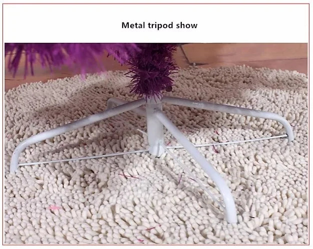 Árvore de Natal roxo premium de 5 metros, árvore de Natal artificial de PVC, (roxo, 5 Metros)