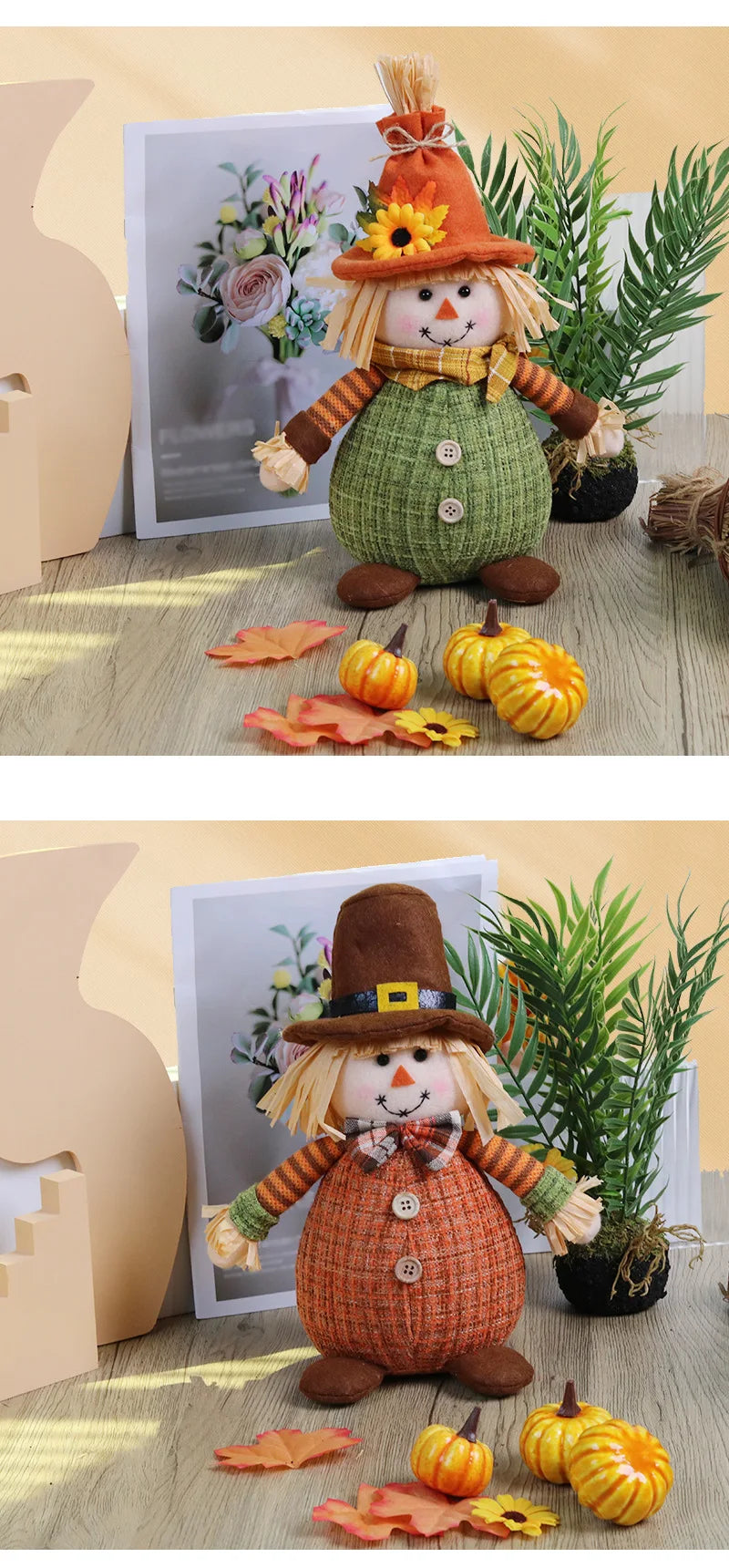 Espantalho Palha Sentado Decorativo Para Mesa Junino, Arraiá, Festa Junina 34cm*13.5 Pol.