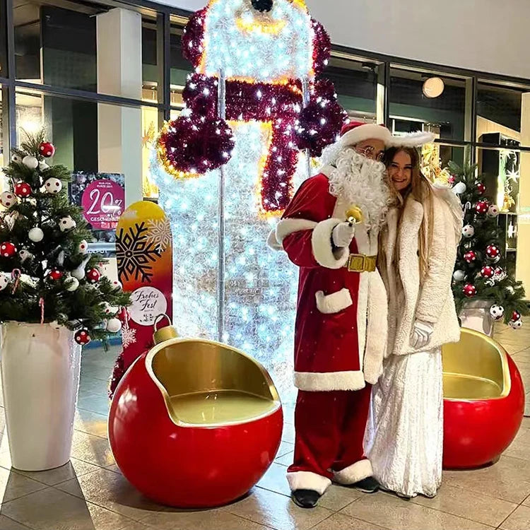 Poltrona Trono Cadeira do Papai Noel Natal Cadeira Gigante para Shopping Cadeira Gigante