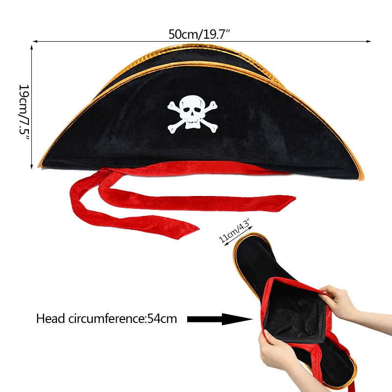 Kit Festa Temática de Piratas Incluir Faixa de Feliz Aniversário Toalha de Mesa