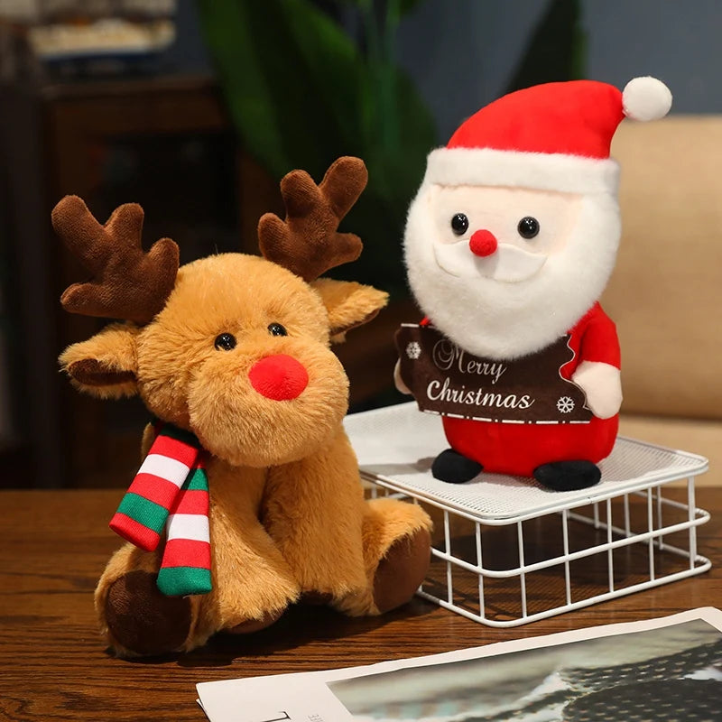 Urso de Pelúcia de Natal com Chapéu Presente de Natal para Pelúcia, Urso de Pelúcia