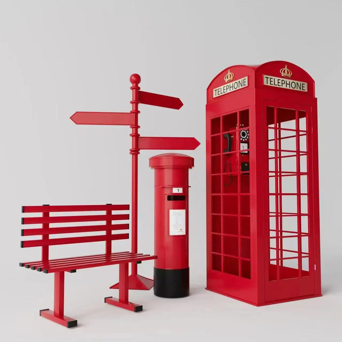 Cabine Telefônica Britânica Antigo Retro Rosa Estilo britânico antigo vintage foto cabine