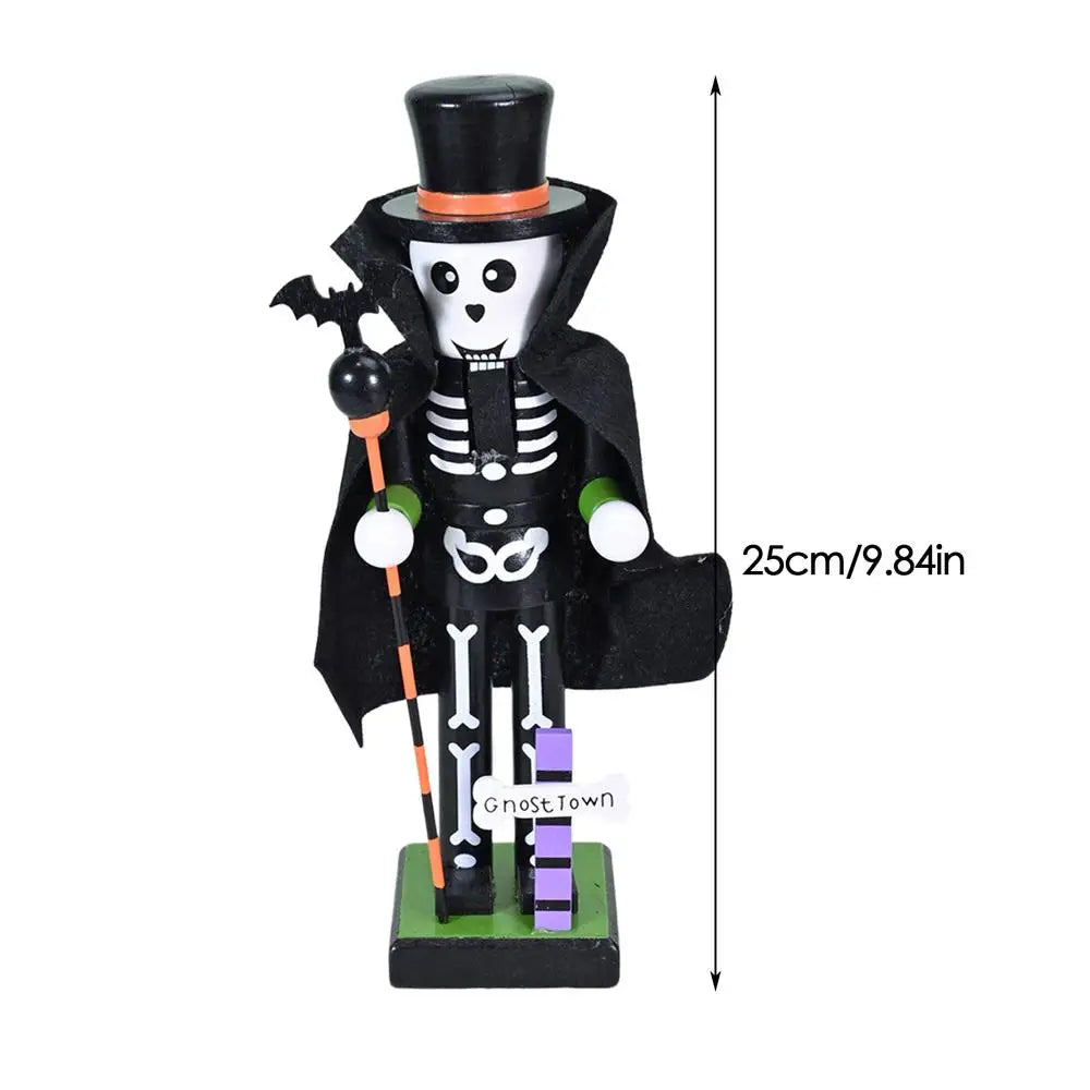 Quebra-Nozes de Halloween Estatueta na Abóbora Bruxa Quebra-Nozes Figurino