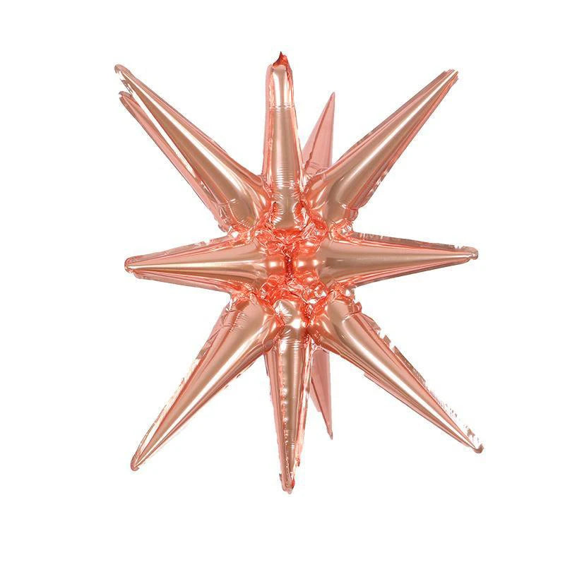 Kit 5 Balão Estrela 14 Pontas Grande 22 Polegadas 67cm. Balão Estrela