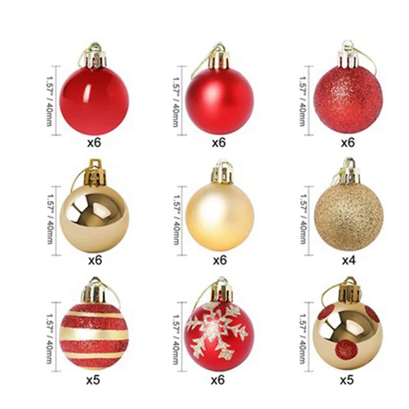 Bola de Natal 300 peças De Decoração De Esfera De Natal Para Artesanato