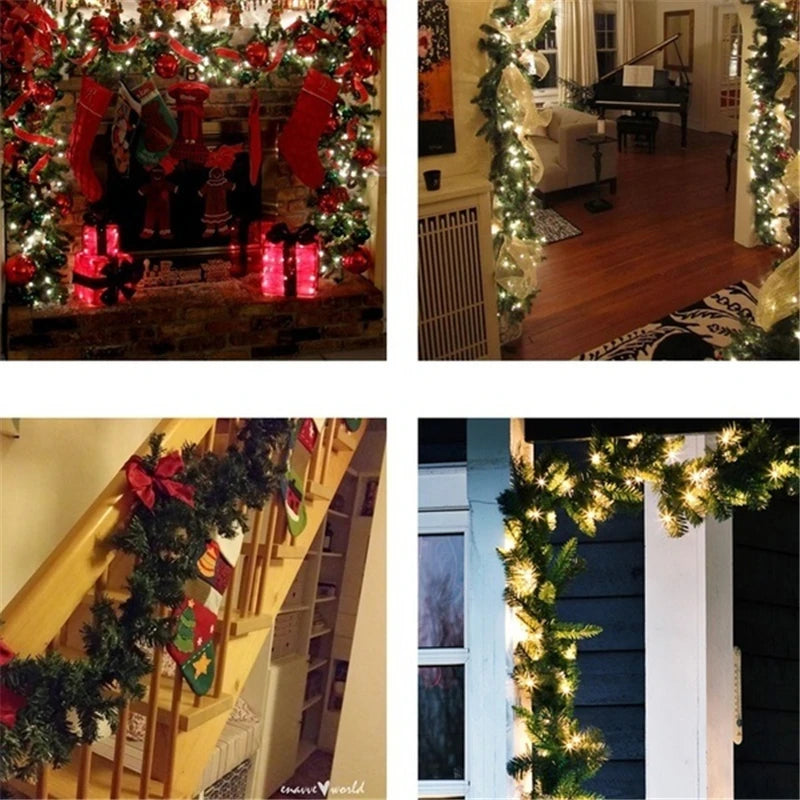 Guirlanda de Natal Decorativa, Guirlanda de Natal com Bengala, Enfeite para Árvore Natal