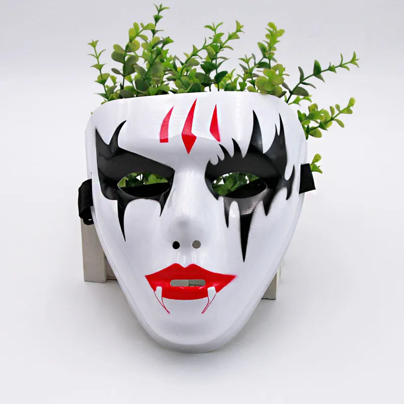 Máscaras de Dança de Rua (Passo Fantasma Dance / Hip Hop) Feitas de Plástico Leve, Usadas para Festas e Cosplay