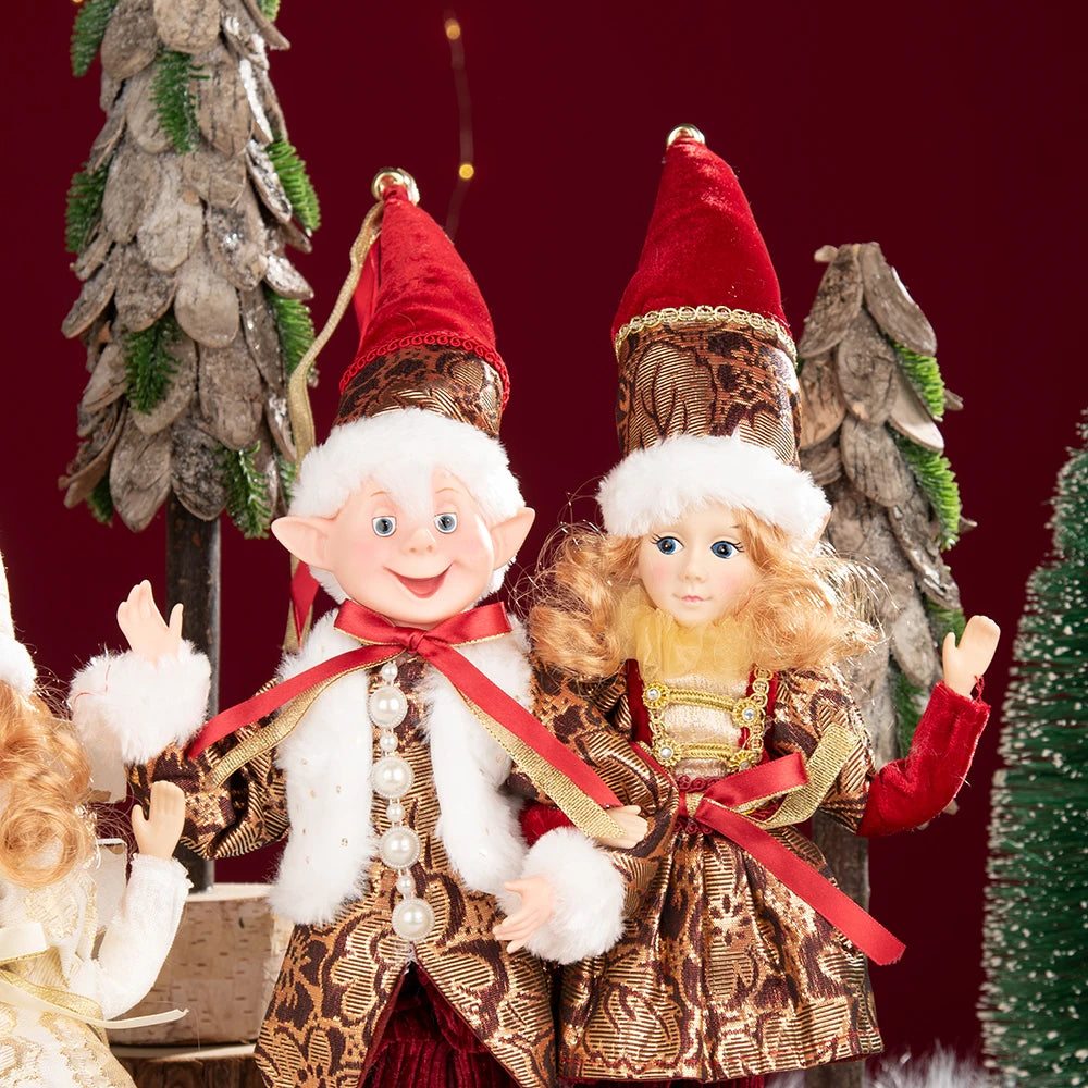 Bonecos de Elfo de Natal, 45cm Macios e Adoráveis enfeites Árvore de Natal Elfos Árvore Natal