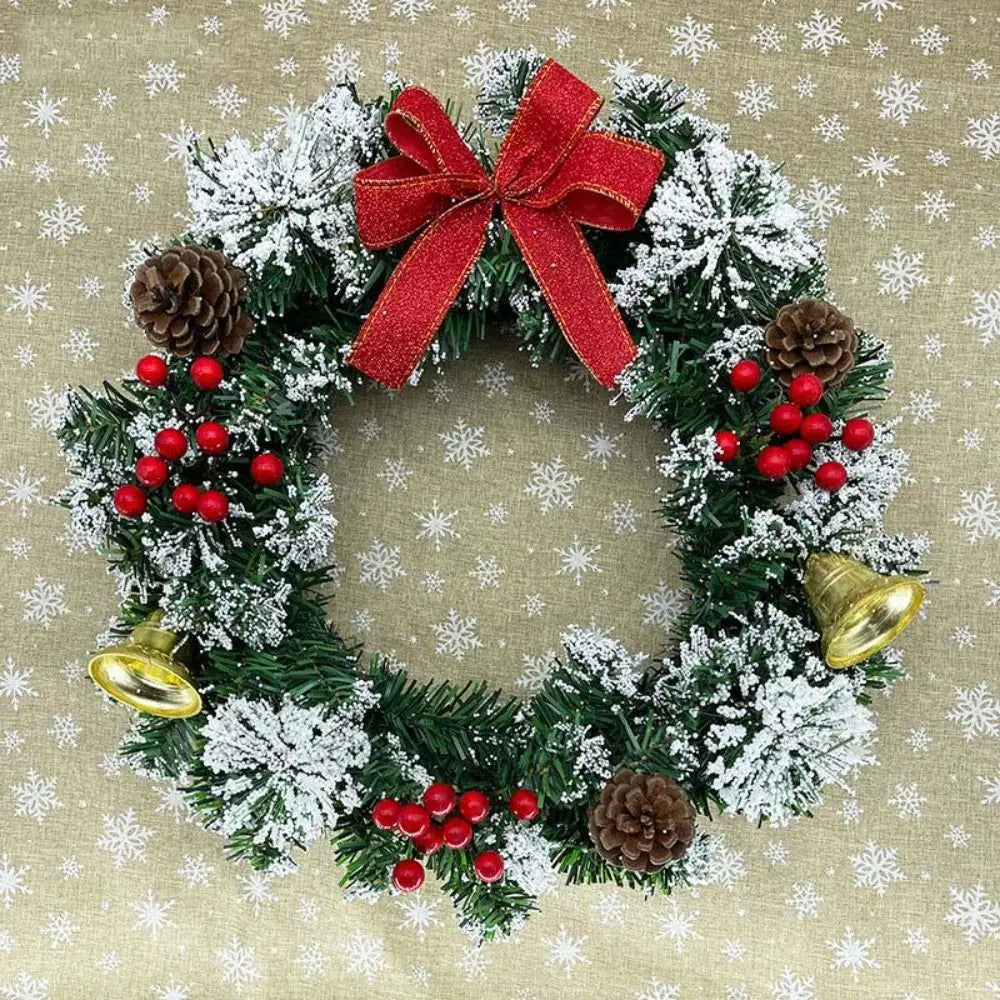 Guirlandas Verdes para Porta de Entrada Guirlanda de Natal 20cm Até 30cm