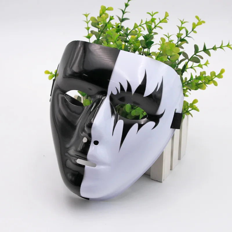 Máscaras de Dança de Rua (Passo Fantasma Dance / Hip Hop) Feitas de Plástico Leve, Usadas para Festas e Cosplay