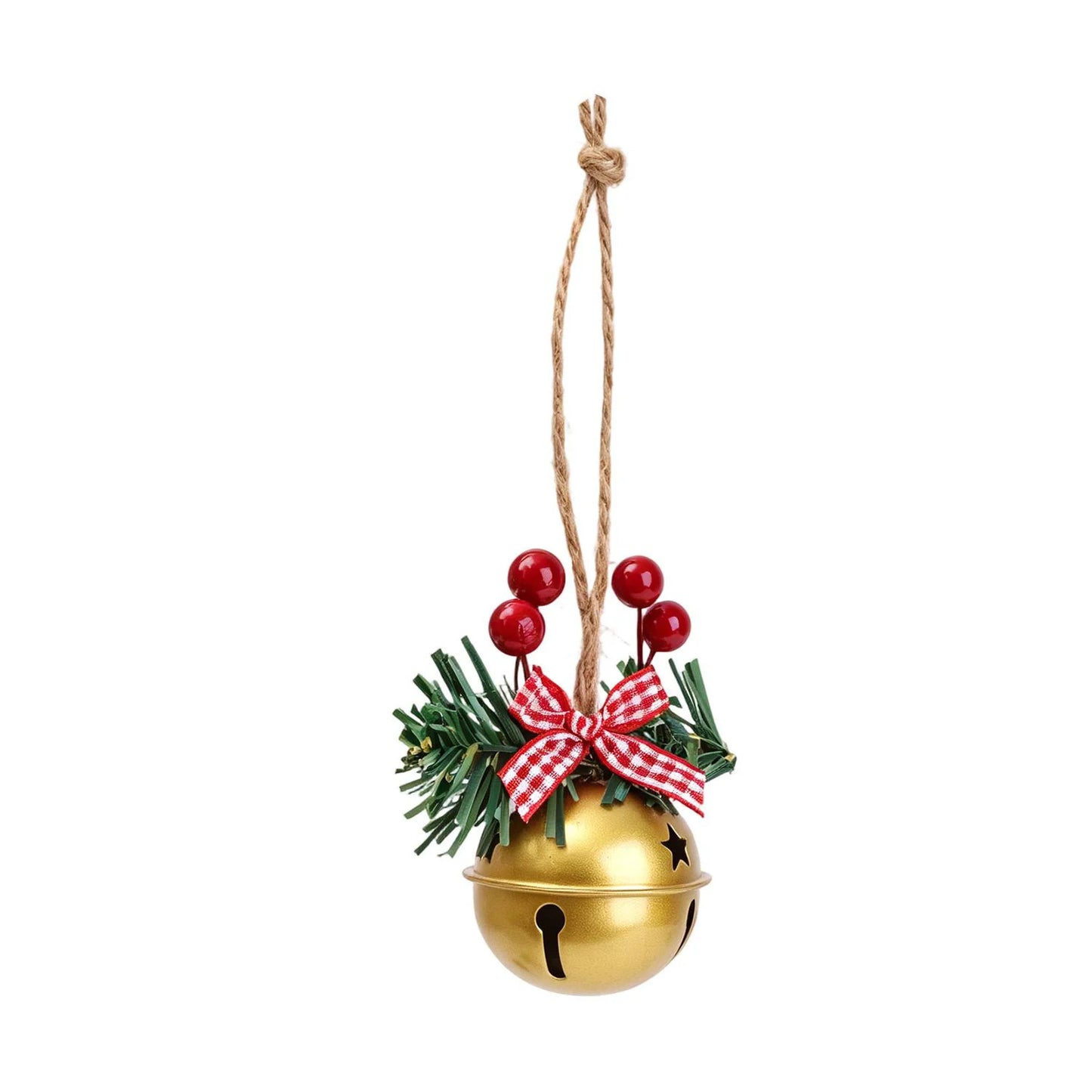 Sinos de Natal Tradicionais Ornamentos de Árvore Natal Sinos Trenó de Metal Decorações