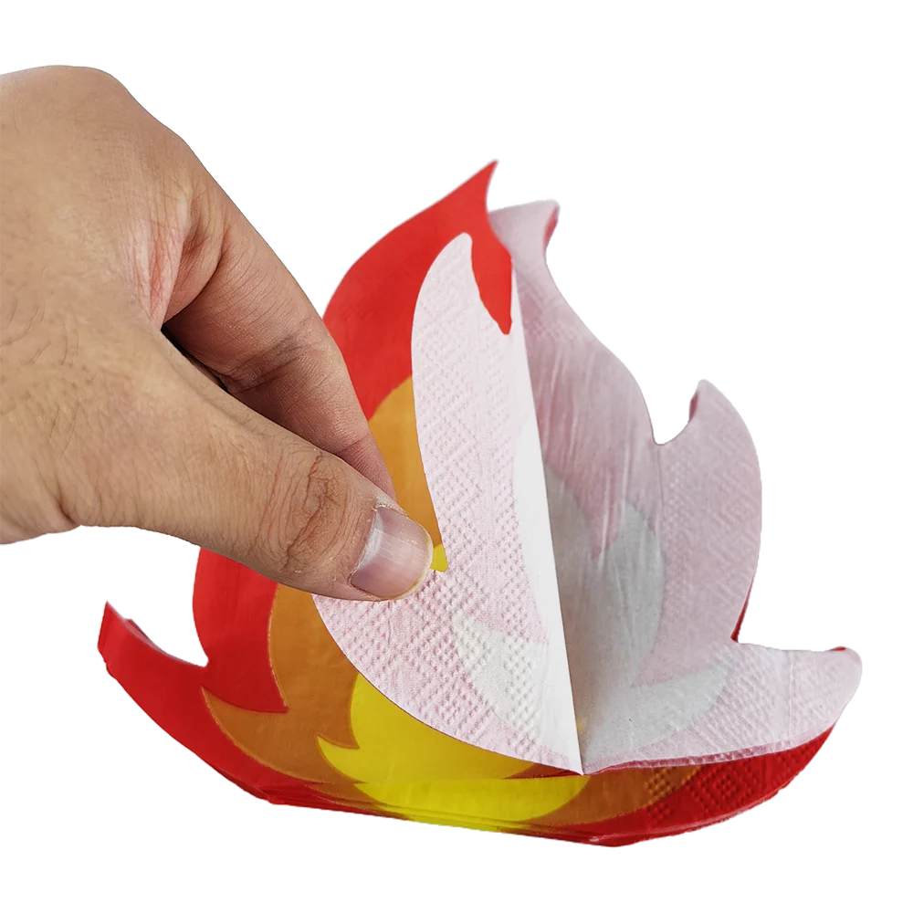 Enfeite Fogueira Papel 3D Festa Junina São João 16cm – Decoração Centro de Mesa Arraial