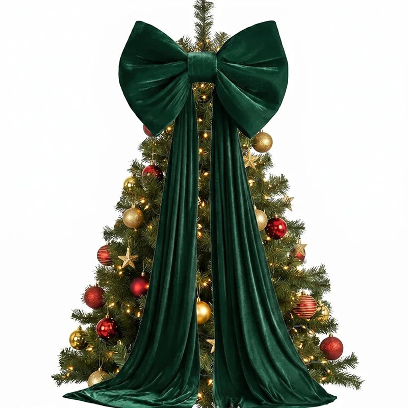 Laço Vermelho Gigante para Shopping, Laço Decorativo Gigante de Veludo Preto, Vermelho, Rosa, Branco