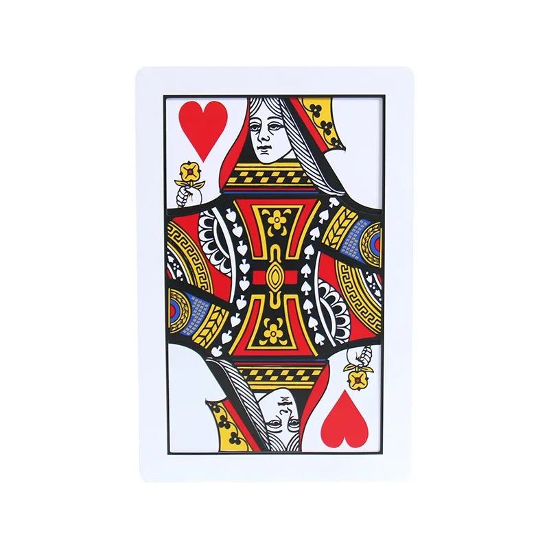Cartas gigantes baralhos, cartas poker grandes, grandes adultos Tamanho: 40*x26*4cm