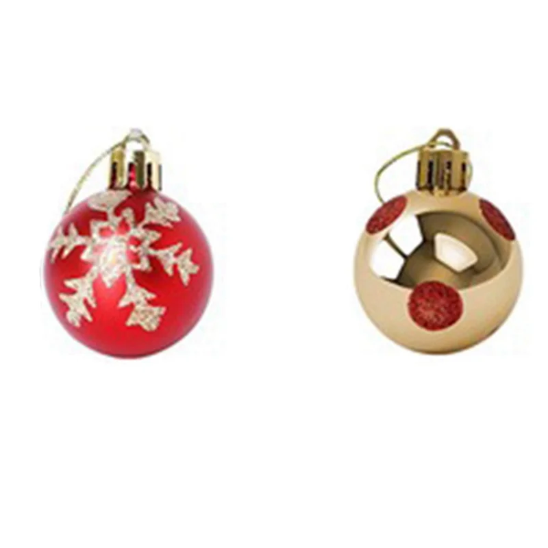 Bola de Natalino 300 bolas de Natal de 4 cm / 1,6 "enfeites pendurados para árvore de Natal
