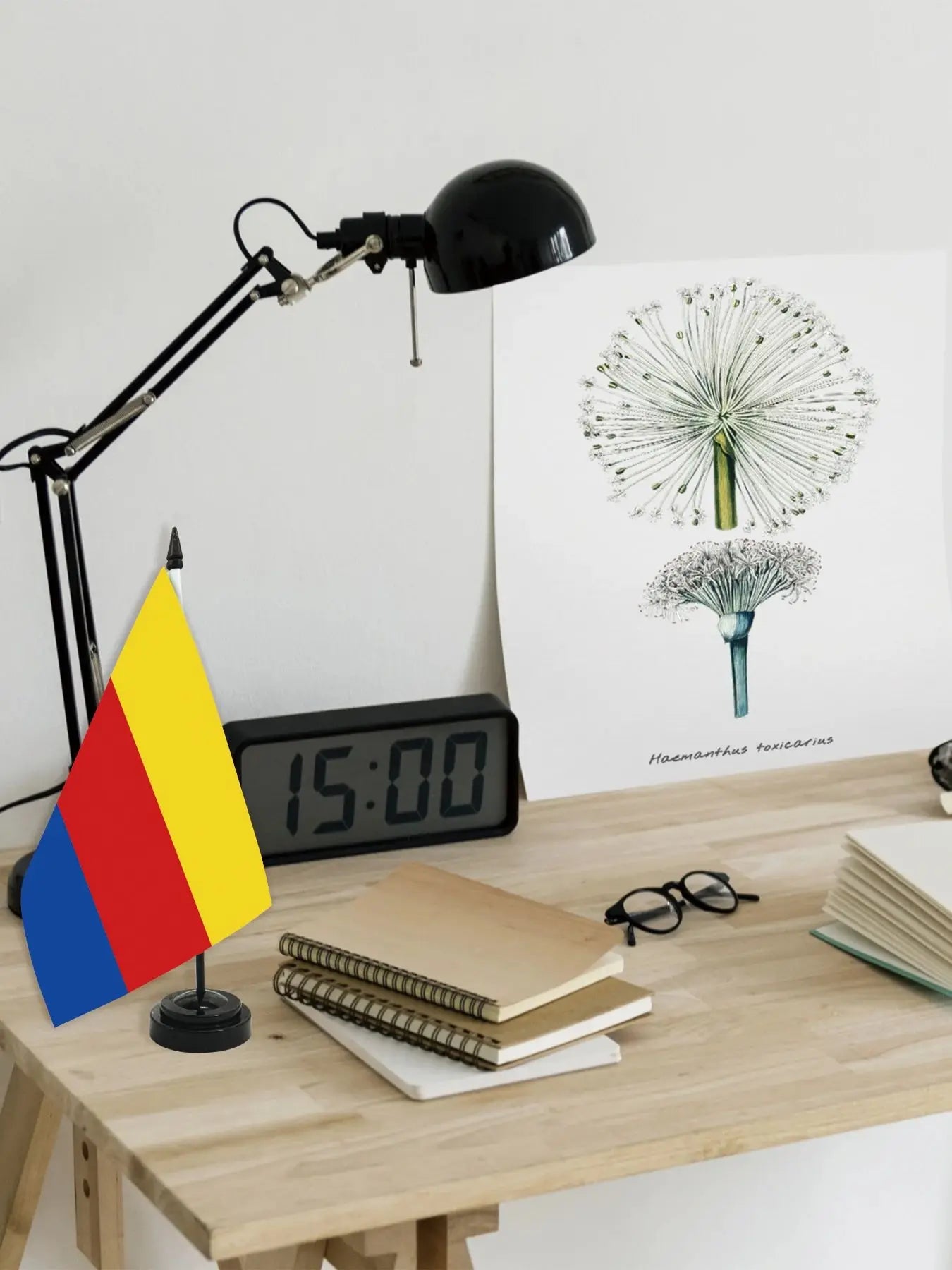 Bandeira de mesa do escritório de 10cm x 15cm - Bandeira de mesa chadiana 15 x 10 cm